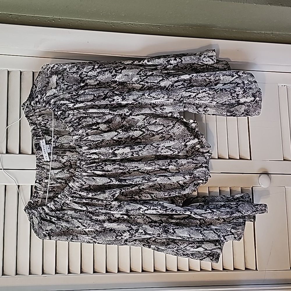 Hyfve crop top with bell sleeve